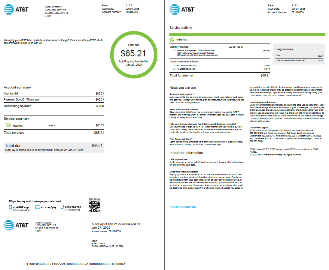  Minol USA business utility bill 